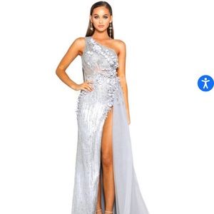 Portia and Scarlett PS 2018 one shoulder in ice